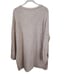 Free People Around The Clock Pullover Henley Sweater Oatmeal Oversized Size S