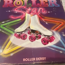 Vintage roller derby skates size 10 white and pink