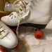 Vintage roller derby skates size 10 white and pink