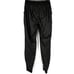 Spanx Leather-Like High Rise Jogger Pants Black Small