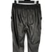 Spanx Leather-Like High Rise Jogger Pants Black Small