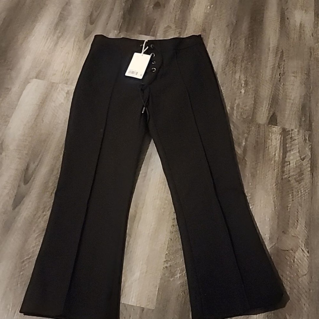 FRAME LACE UP ANKLE TROUSERS SIZE 6