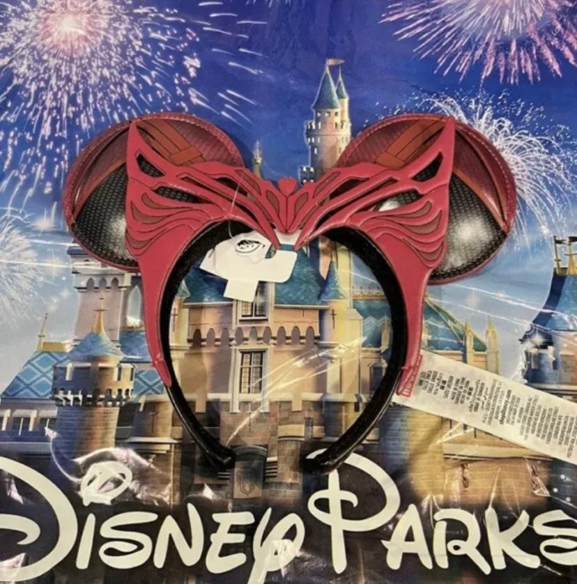 New 2022 Disney Parks Marvel Scarlet Witch Ears Headband
