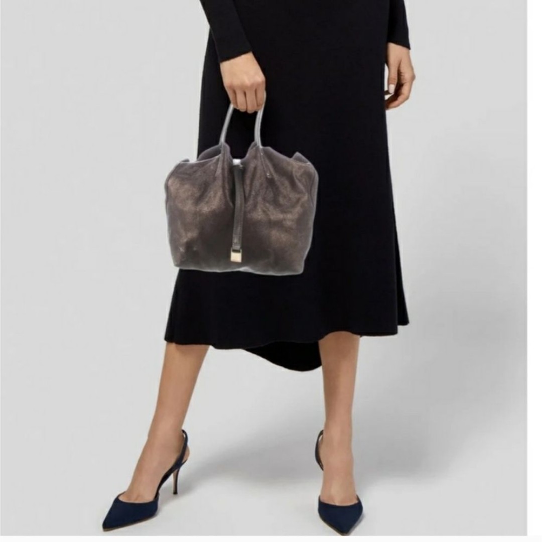 NWOT Tiffany & Company Reversible Suede metallic Tote