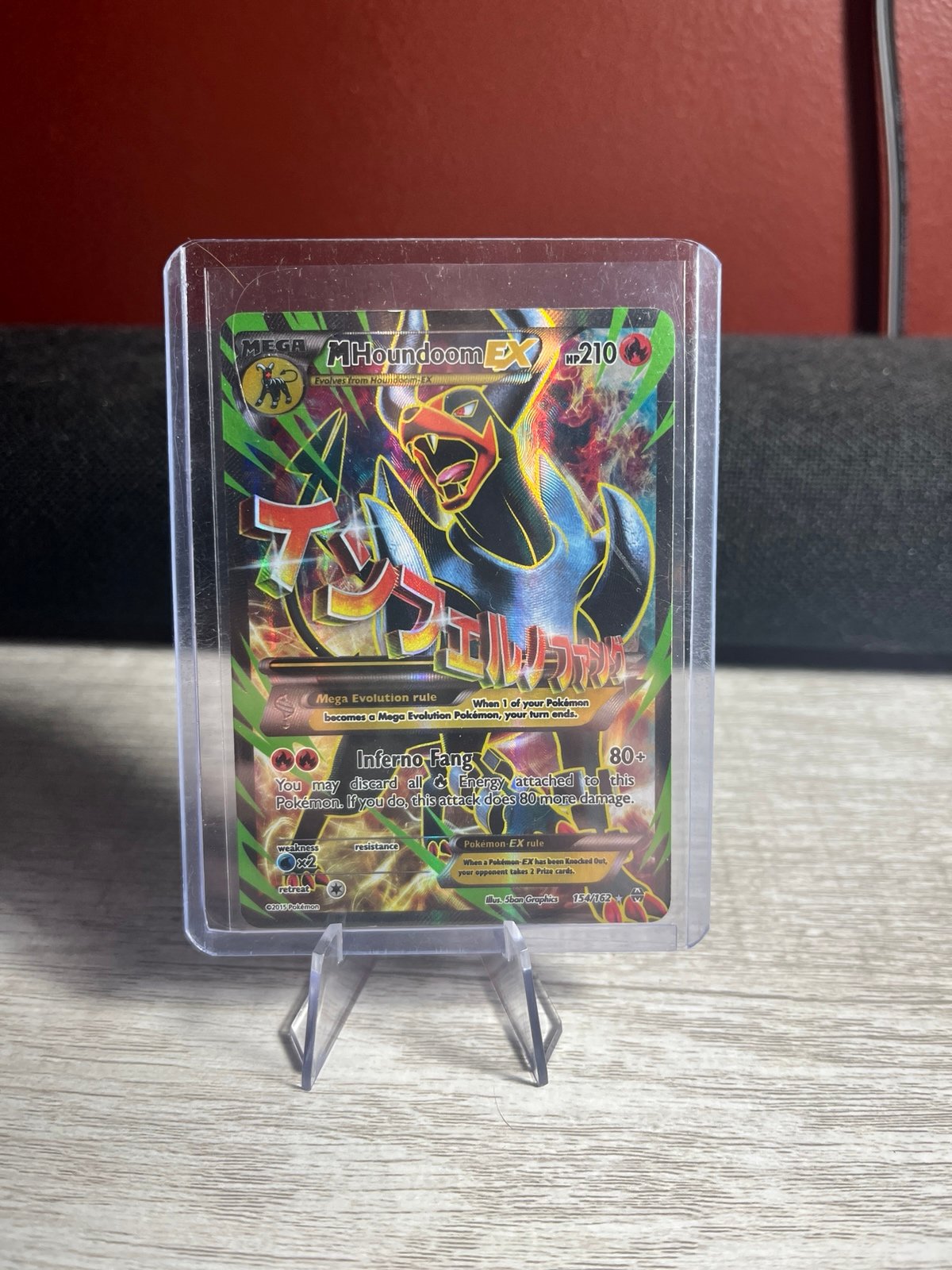 2015 Pokémon XY-Breakthrough mega houndoom full art mega Houndoom ex