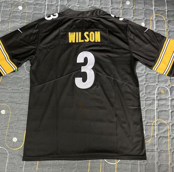 Russell Wilson Home Jersey Pittsburgh Steelers Mens L Sewn/Sewn