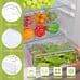 7 Pack Fridge Organizer Bins with Lids, 3 Sizes Clear Fridge Organizer