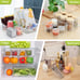 7 Pack Fridge Organizer Bins with Lids, 3 Sizes Clear Fridge Organizer
