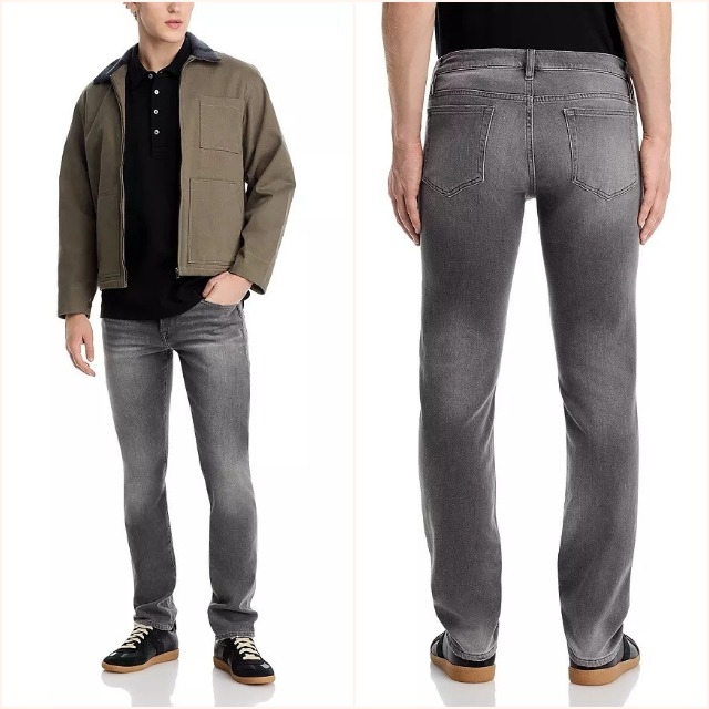 Frame Men's L'Homme Slim Leg Jeans Noah Grey Wash Size 31