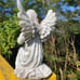Praying Angel Garden Statue, Religious Fairy Sculpture Waterproof Decorative Fig