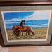 Framed HORSE PICTURE WYOMING WILD