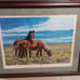 Framed HORSE PICTURE WYOMING WILD