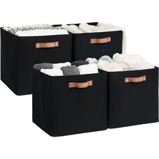 13x13 STORAGE CUBES COLLAPSIBLE STORAGE BINS ORGANIZER FOR CLOSET FABRIC STORAGE