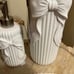 White bow bathroom set