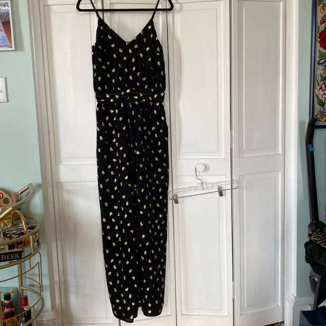 Derek Lam black and gold jumpsuit. Size 6.