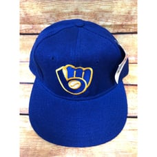 NWT NOS Vintage New Era Pro Model Milwaukee Brewers 7 Fitted Hat Cap (a59)