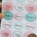 120 Thank You Circle Stickers