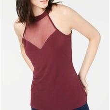 INC Illusion Halter-Neck Top