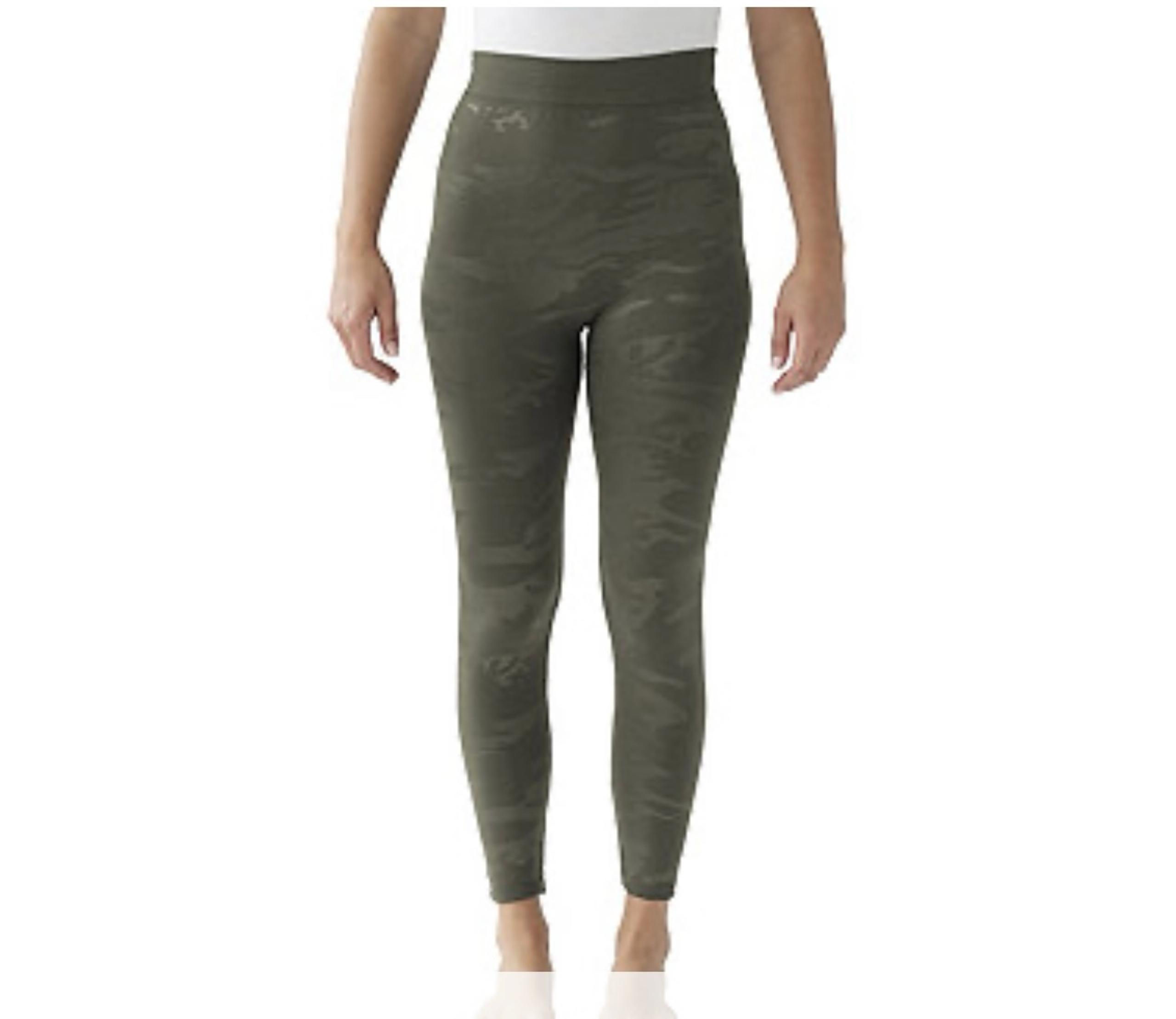 The Original MUK LUKS Women's Fleece Lined Leggings, L/XL