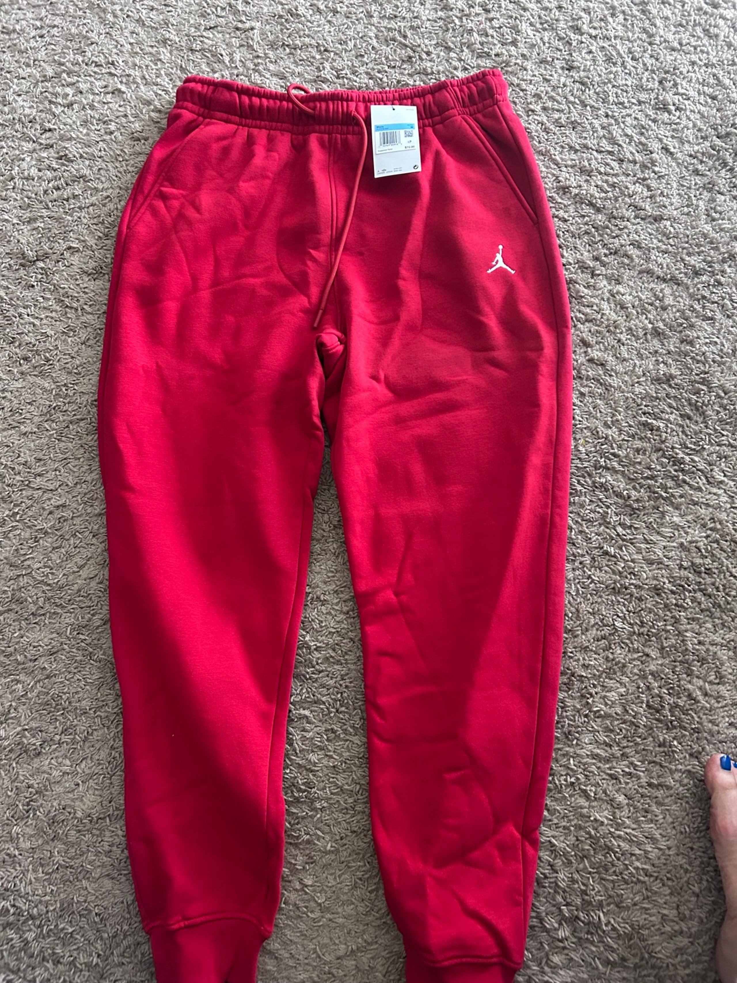 Air Jordan men’s medium red sweat pants SUPER SOFT