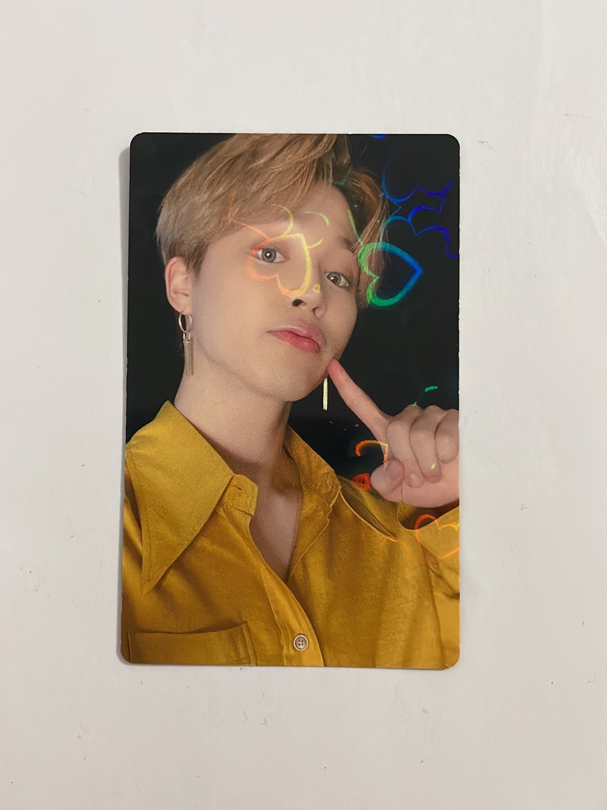 BTS Jimin BE Japan Fanclub Holo Hearts Photocard