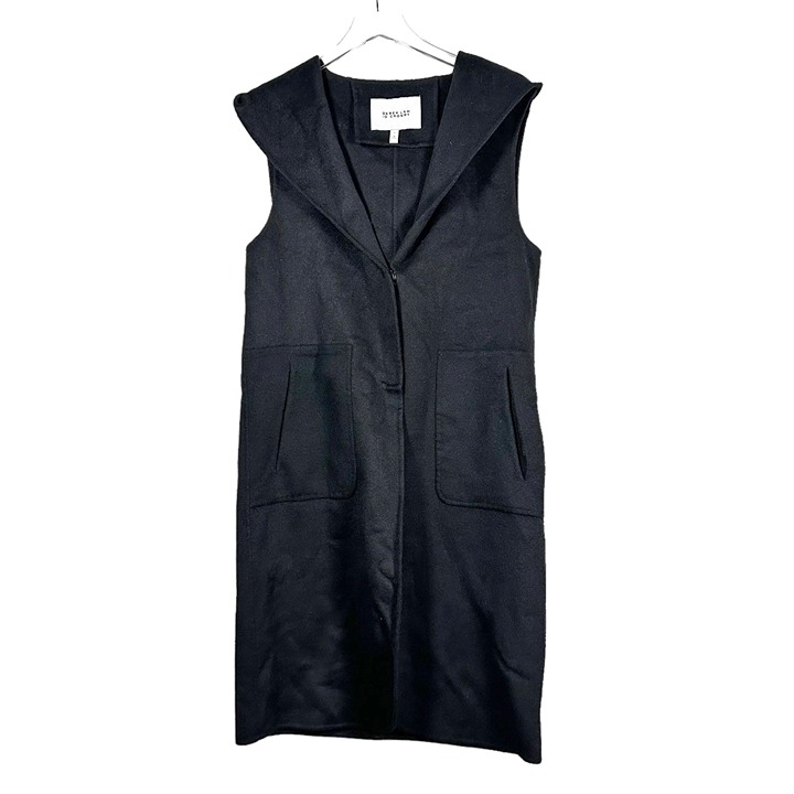 Derek Lam 10 Crosby Sleeveless Wool Blend Hooded Coat