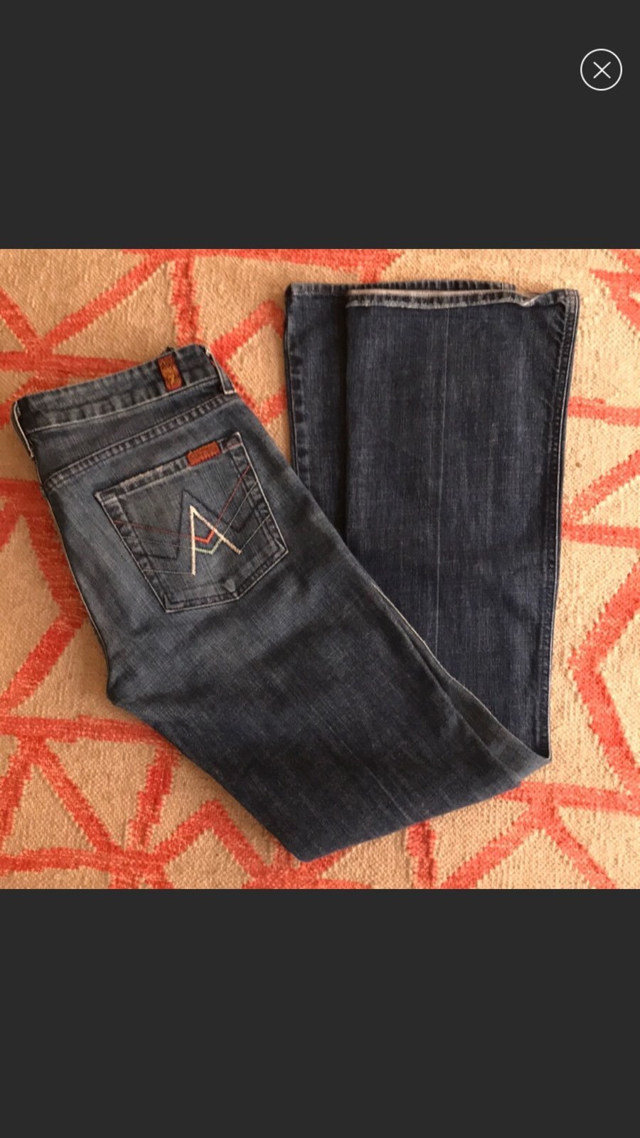 7 for All Man Kind size 29 “A Pocket”
