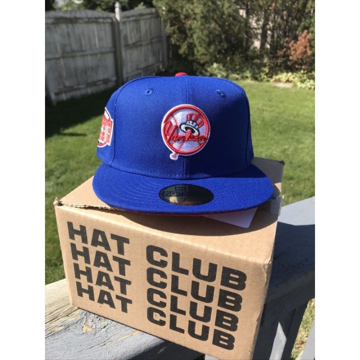 Hat club-NEW YORK YANKEES Cap-INAUGURAL PATCH Size 7 1/2-Pin Included-New