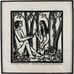 Vintage Framed 2 of Martin Silverman Signed Limited Edition Woodcut on Paper