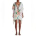 NWT Z & L Made With Love Boho Floral Pom-Pom Caftan Beach Swim Coverup
