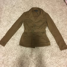 Brown affliction utility jacket