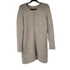 Silvia Novelli Mohair Blend Zip Up Sweater