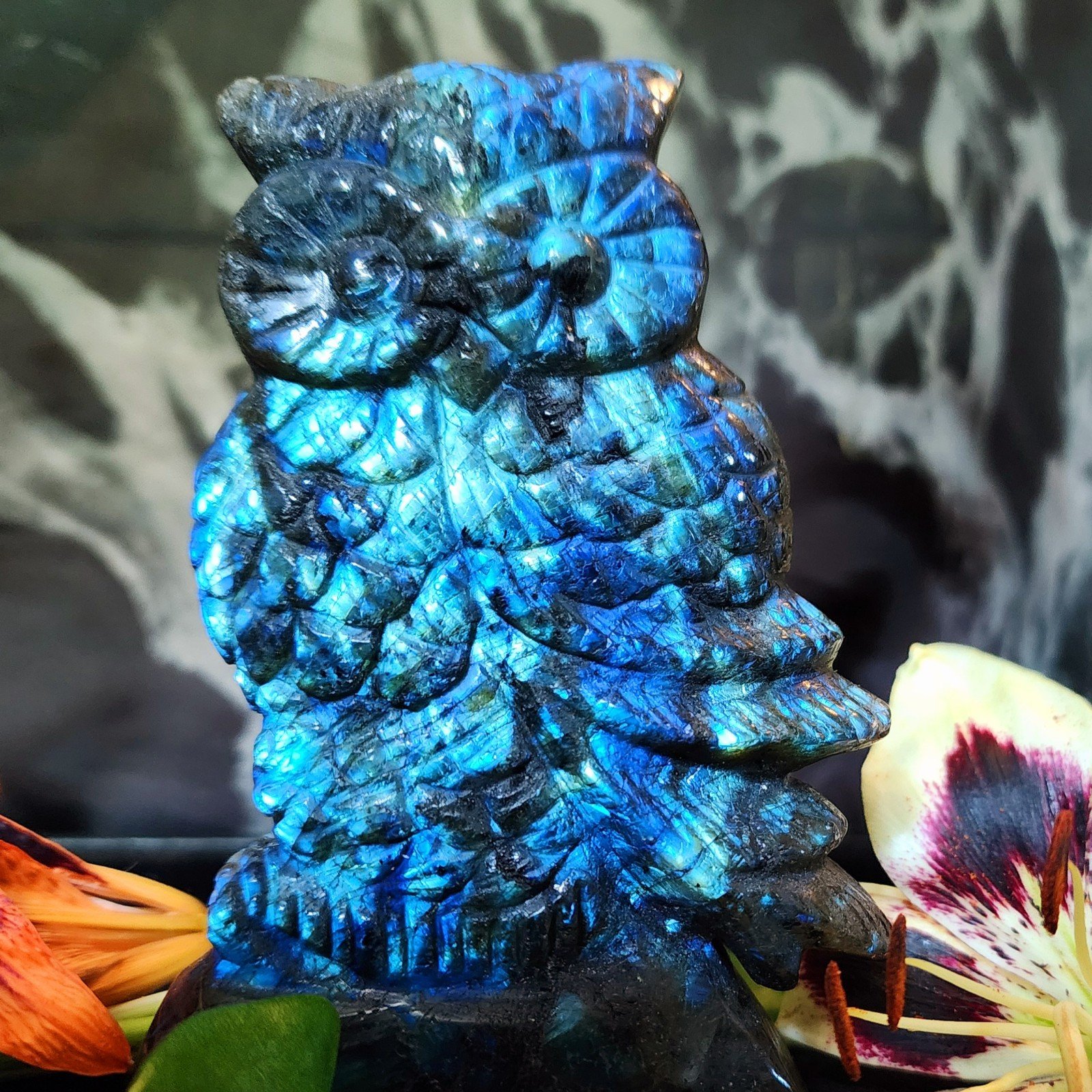 Labradorite Owl