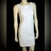 Eliza J New York Sleeveless Shift Dress in Textured White Fabric Worn Once
