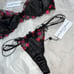 (XL) 2pcs For Love and Lemons LOVE POTION Set Bra and Thong