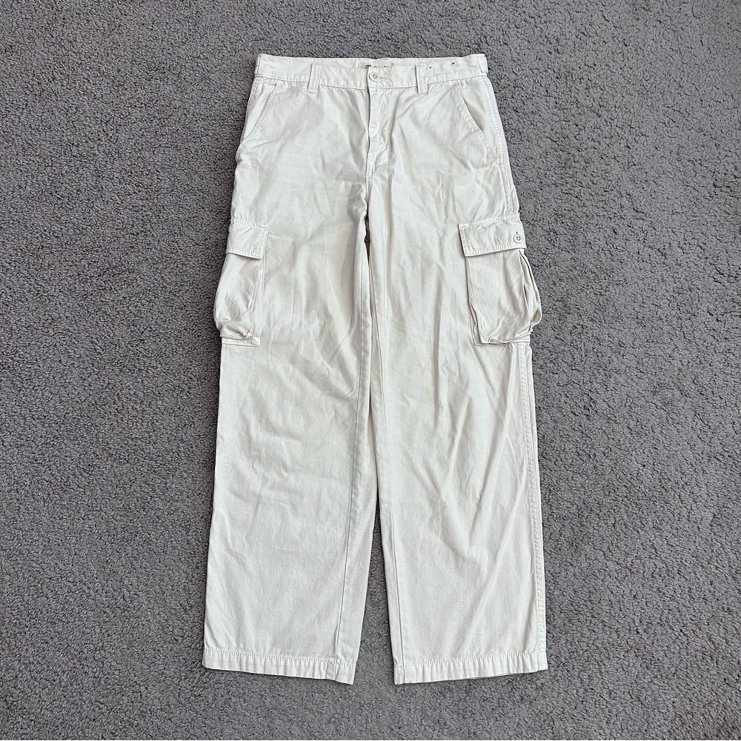 Madewell Straight Cargo Pants Mid Rise Womens 26