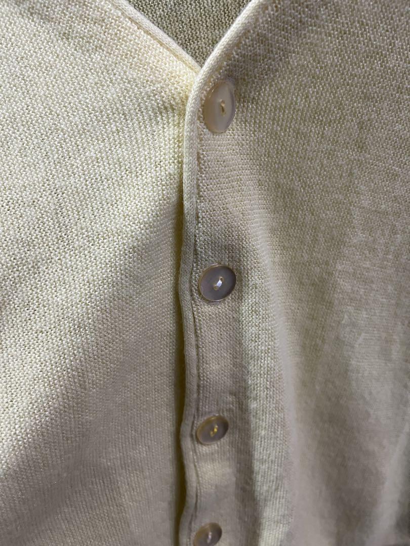 ランキング第1位 JC Penney 70s-80s cardigan, yellow, men's size L. Cardigan トップス