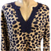 STORYBOOK KNITS navy/white animal print sweater