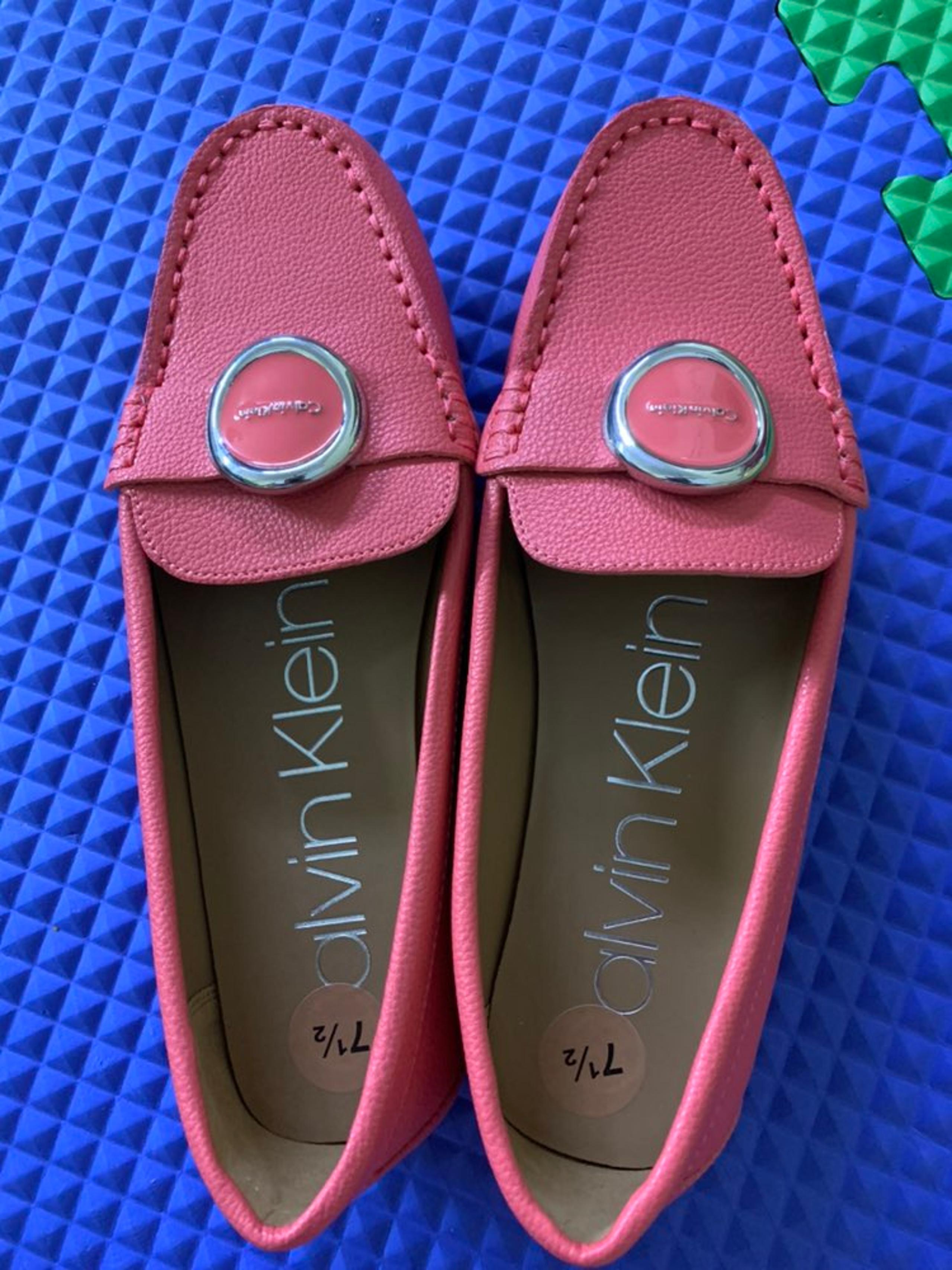 Calvin Klein sandals dark pink