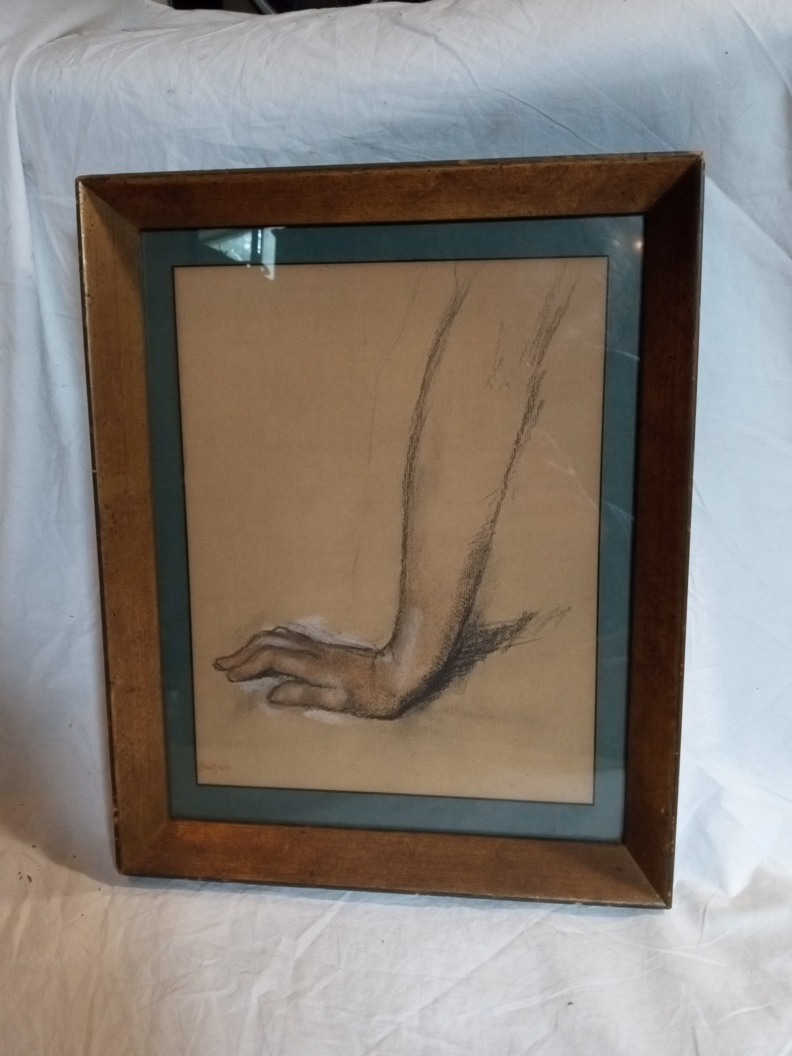 Edgar Degas drawing/pastel chalk- signed