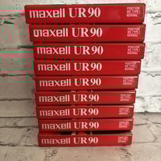 Maxwell UR 90 Minutes Normal Bias Cassette Tapes Lot Of 9 Sealed