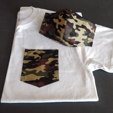 Camo Shirt + Pocket Tee Set