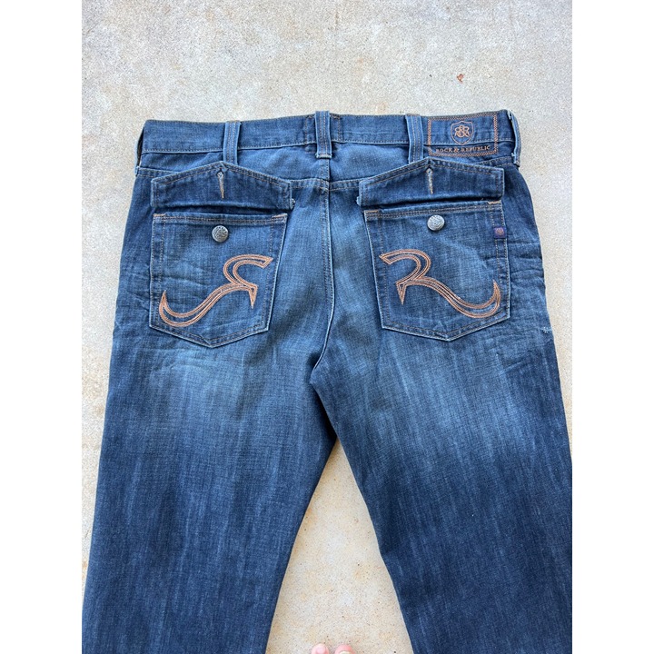 Vintage Rock&Republic Baggy Y2K Hip Hop Skater Denim Jeans C3