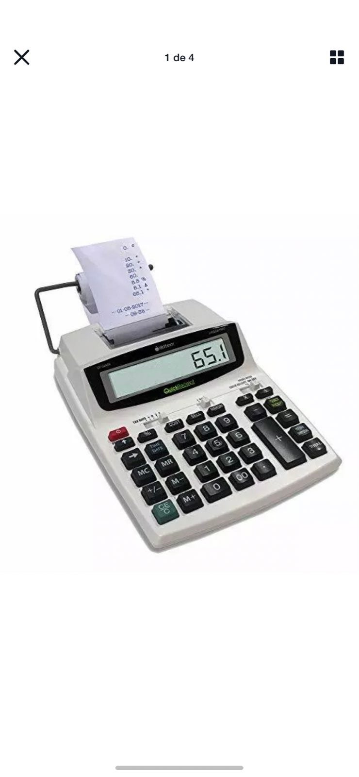 12 digit potable printing calculator