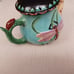 Floral Frog Sitting Dragonfly Teapot House of Hatten Peggy Fairfax