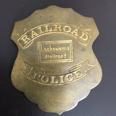 Vintage Lackawanna￼ Railroad Police Badge￼