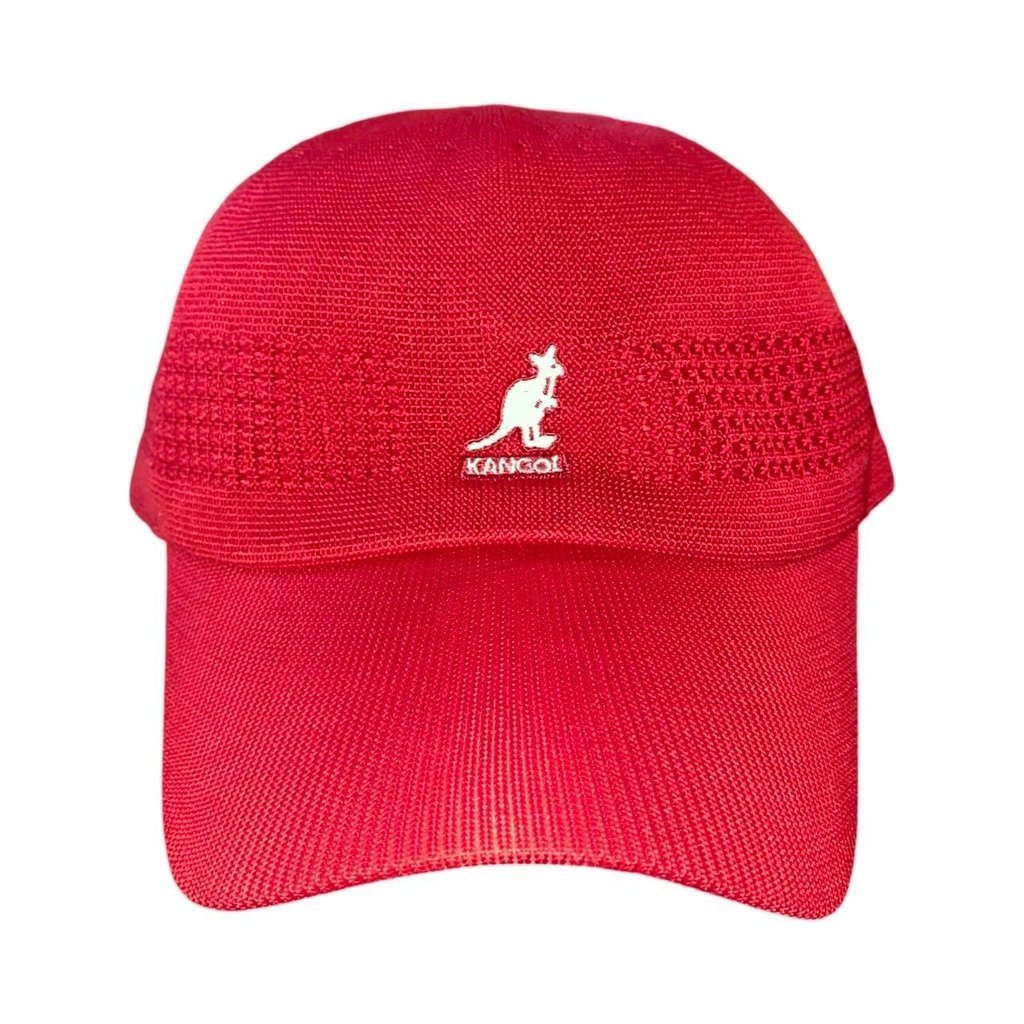 Red Kangol Tropic Ventair Space Cap with white logo #streetwear