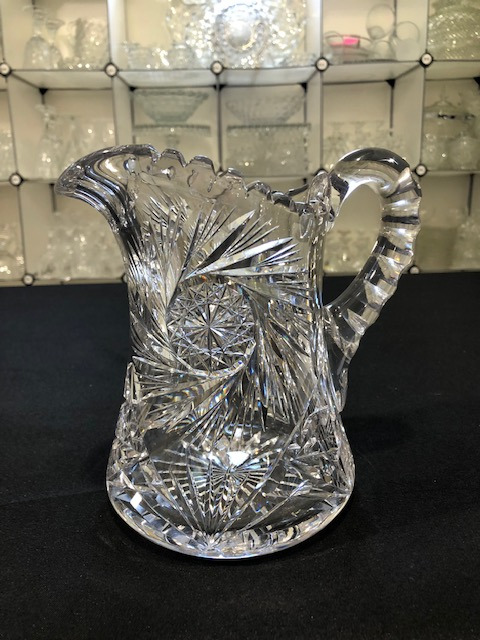American Brilliant Cut Pitcher by Rogaska Crystal