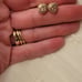 Pandora rose gold earrings