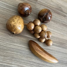 Wooden fruit